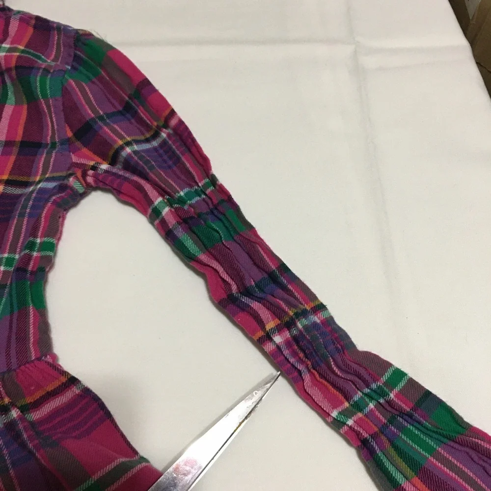 Polo Ralph Lauren Plaid Dress Kids 10 Pink Long Sleeve Button Front